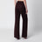 Pantaloni in flanella di lana vergine viola scuro Acai