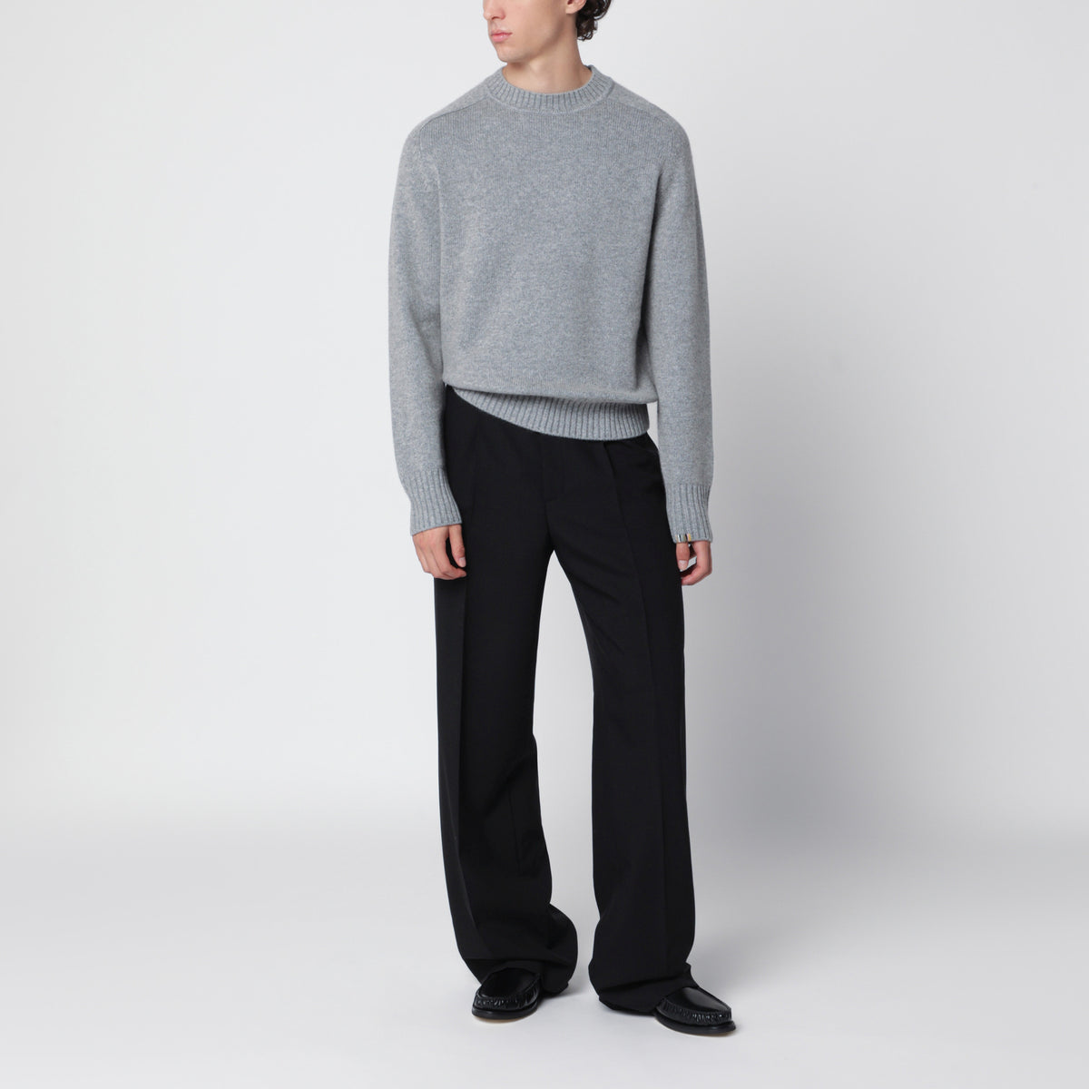 Grey N°123 Bourgeois sweater in cashmere