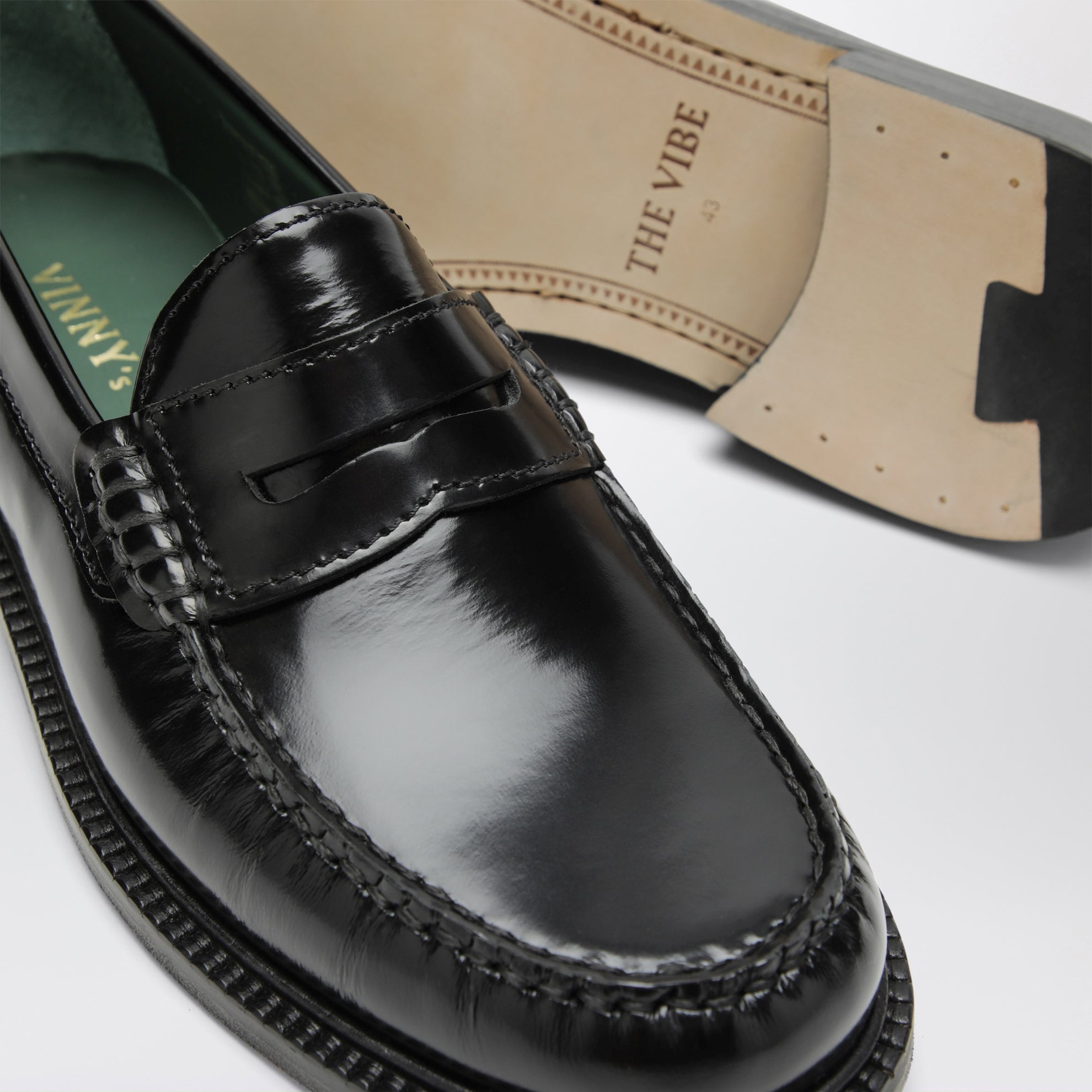 Mocassini The Vibe neri in pelle