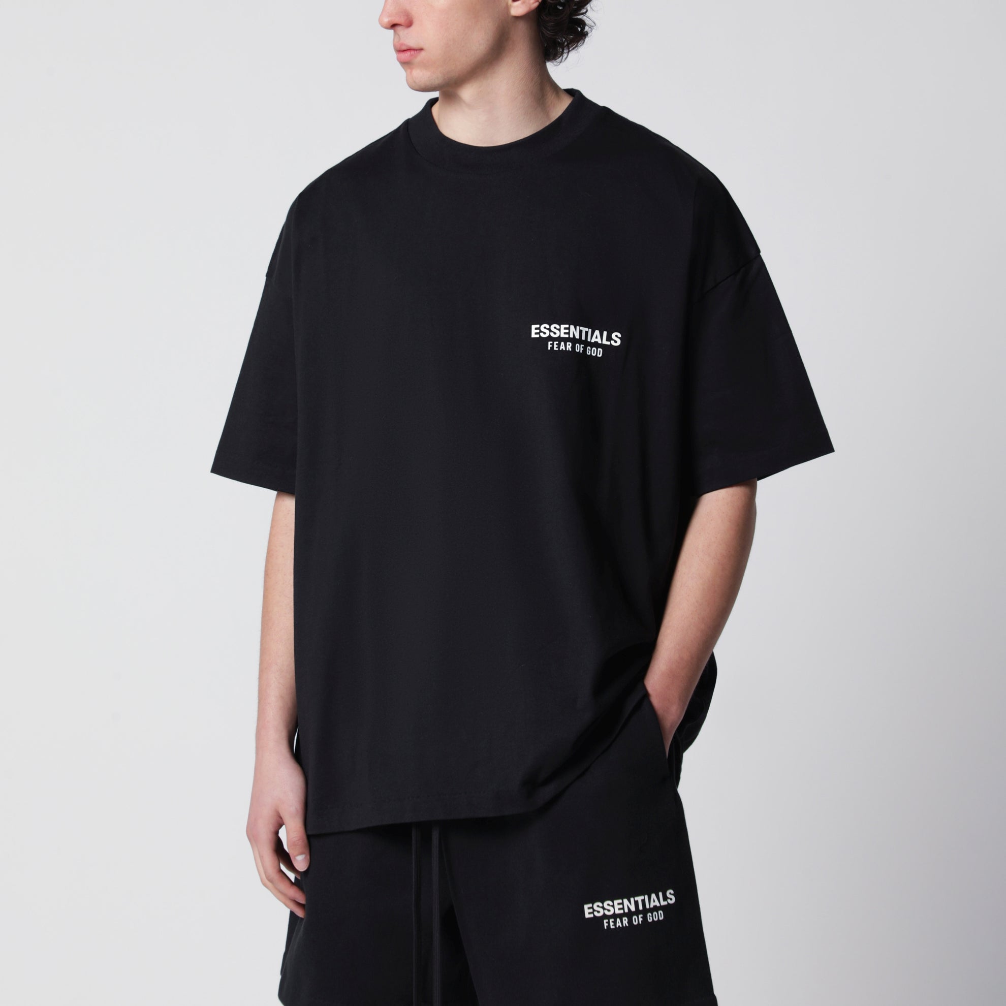 Classic vintage black cotton T-shirt