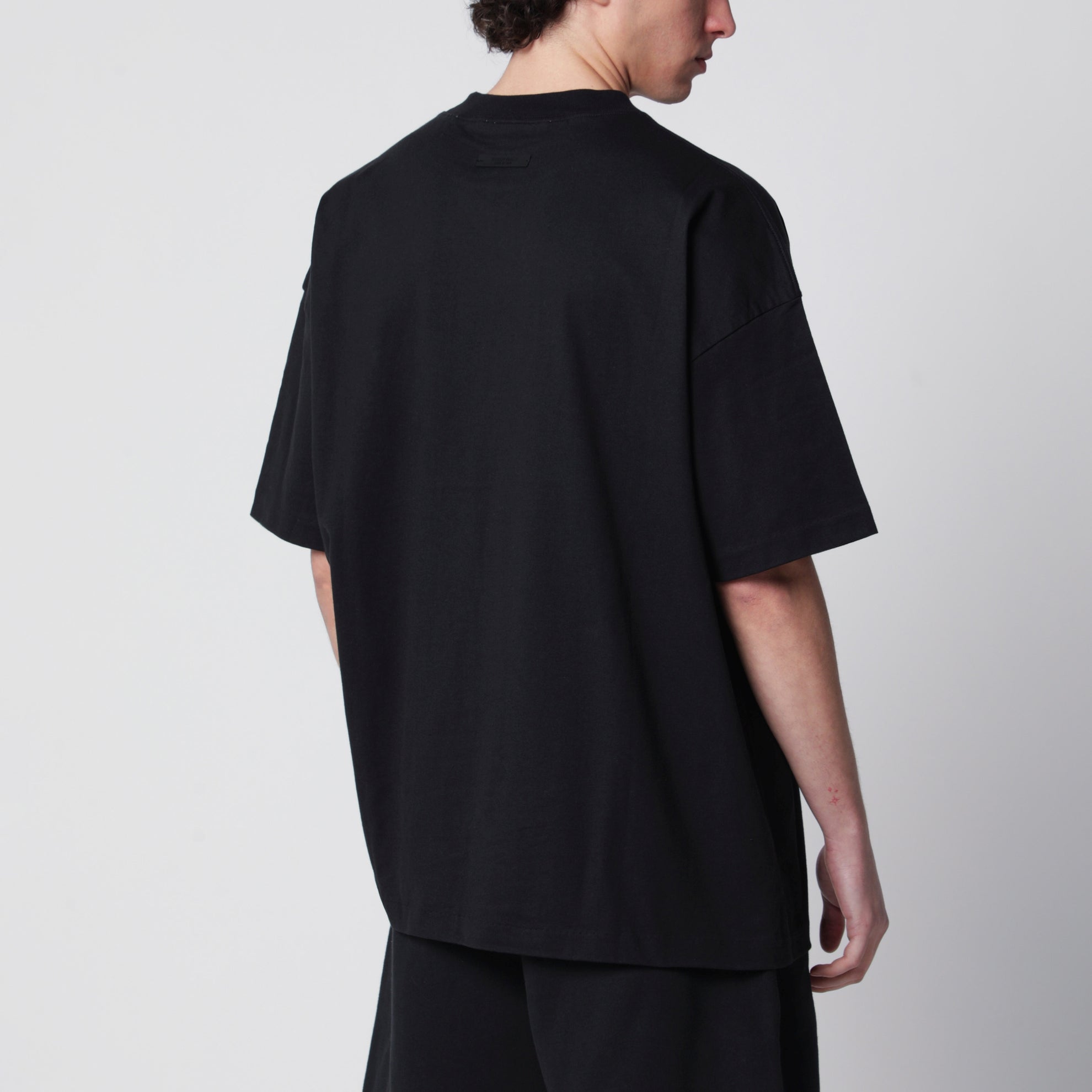 Classic vintage black cotton T-shirt
