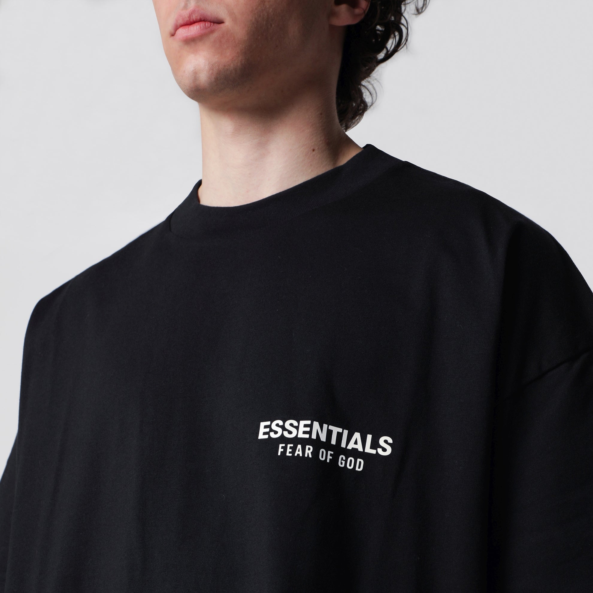 Classic vintage black cotton T-shirt