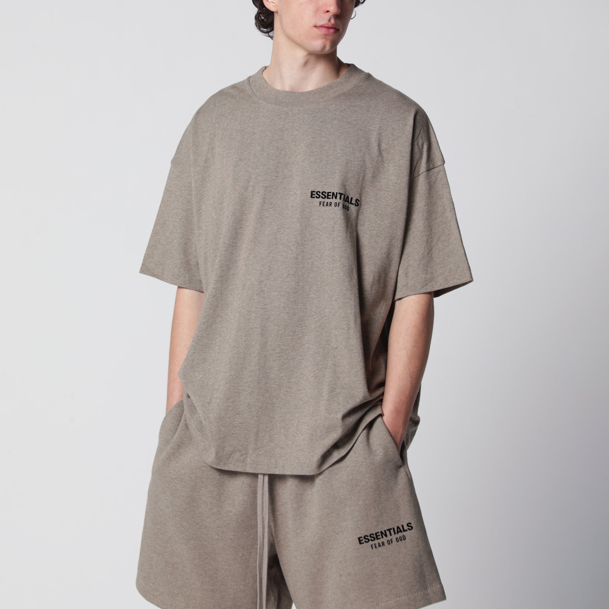 Classic T-Shirt aus Baumwolle in Grau