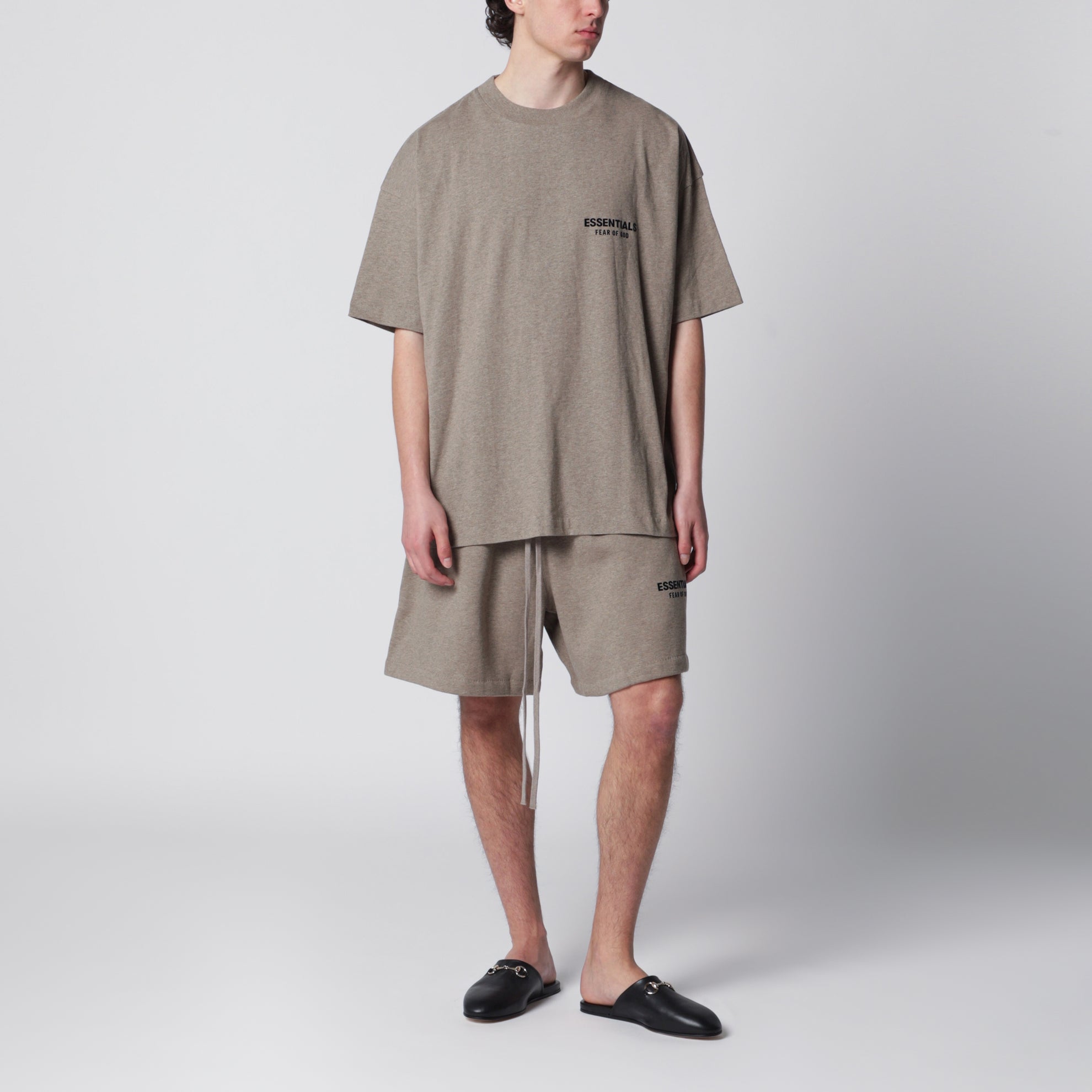 Classic T-Shirt aus Baumwolle in Grau