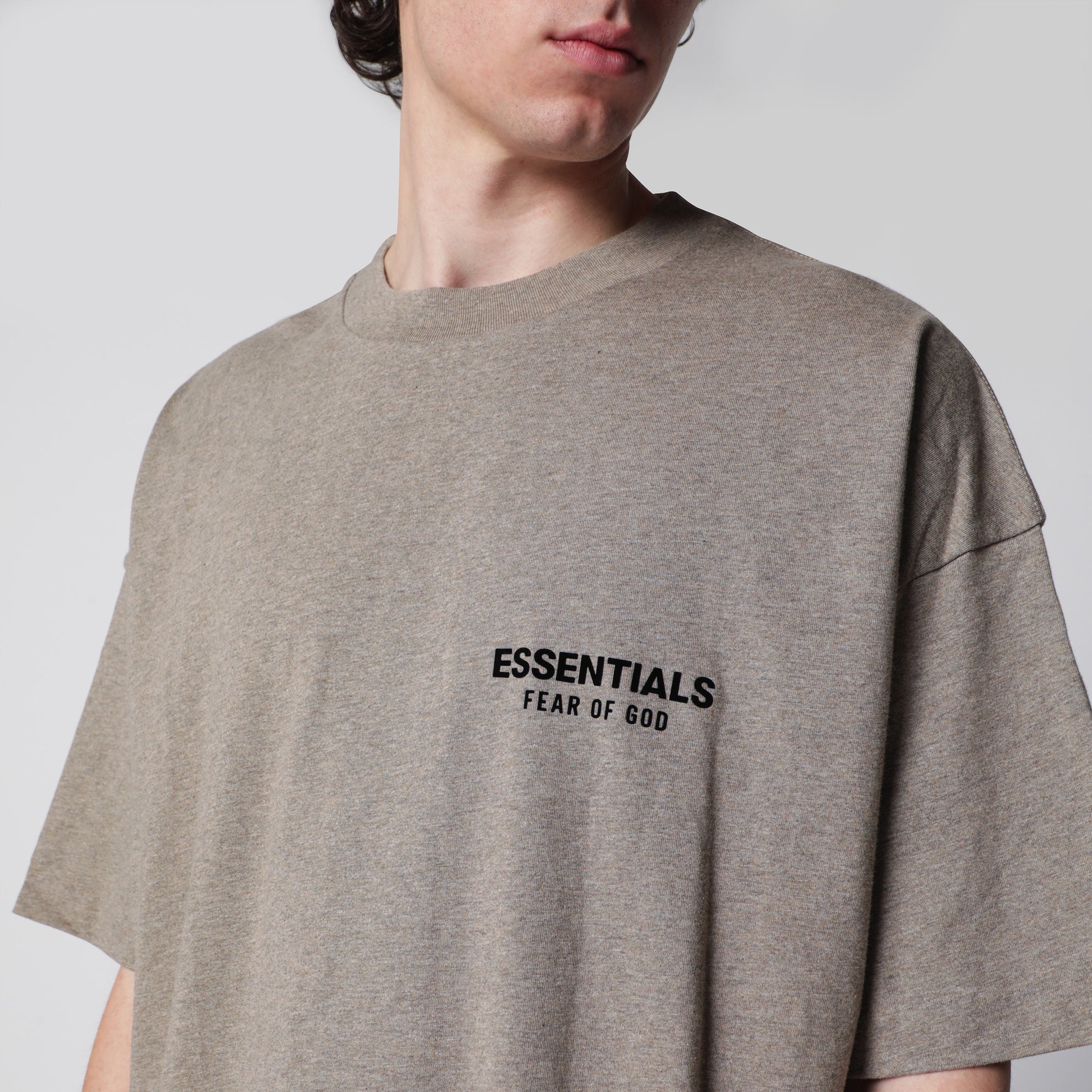 Classic T-Shirt aus Baumwolle in Grau