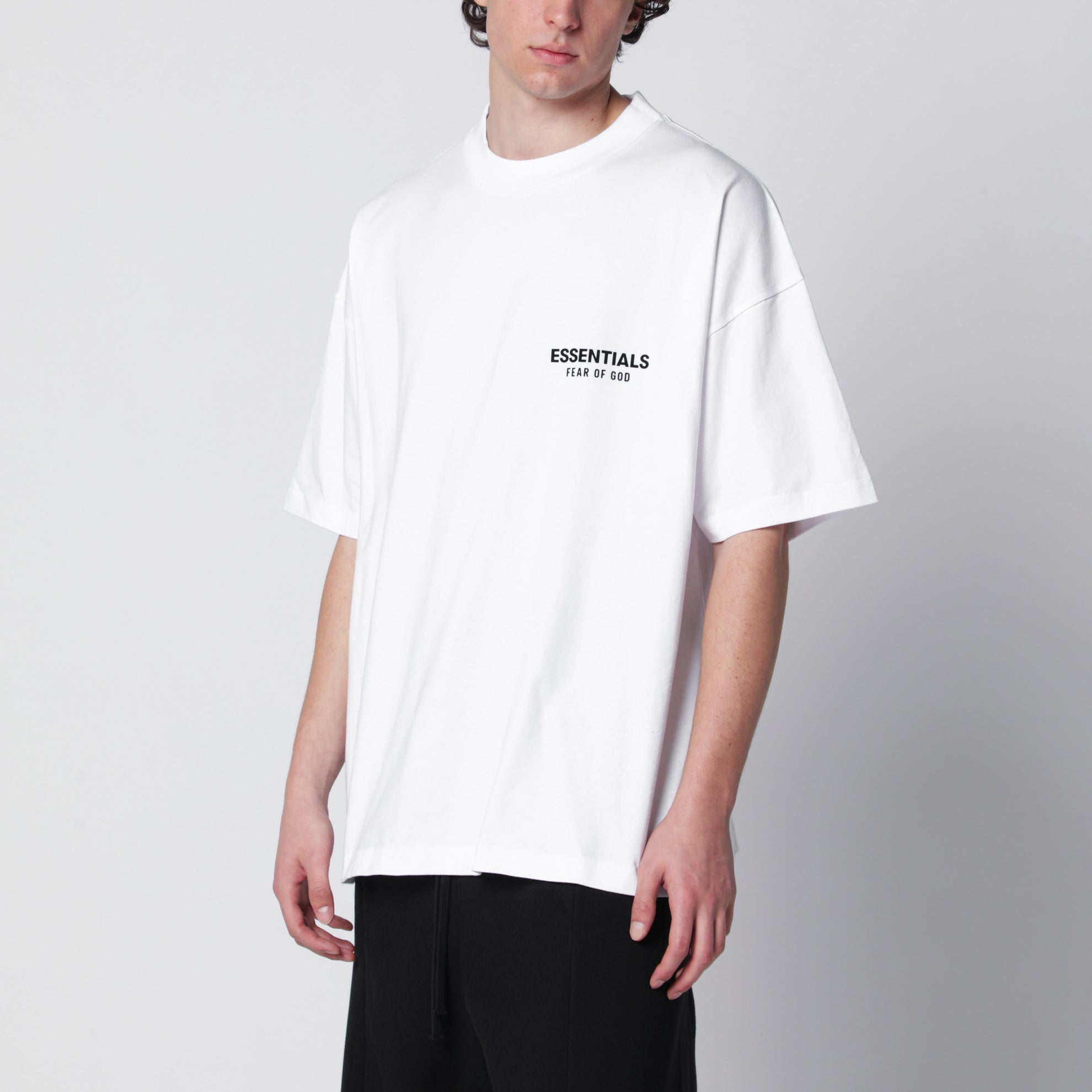 Classic bright white cotton T-shirt