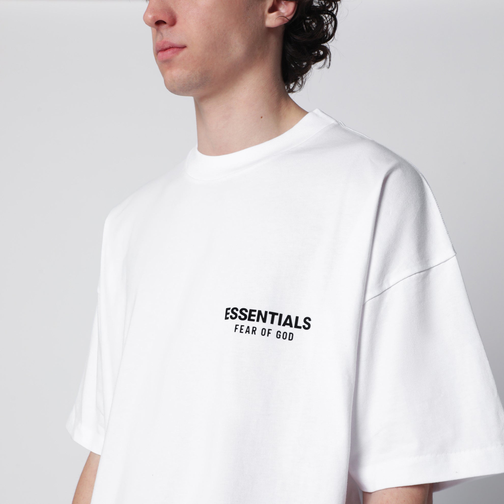 Classic bright white cotton T-shirt