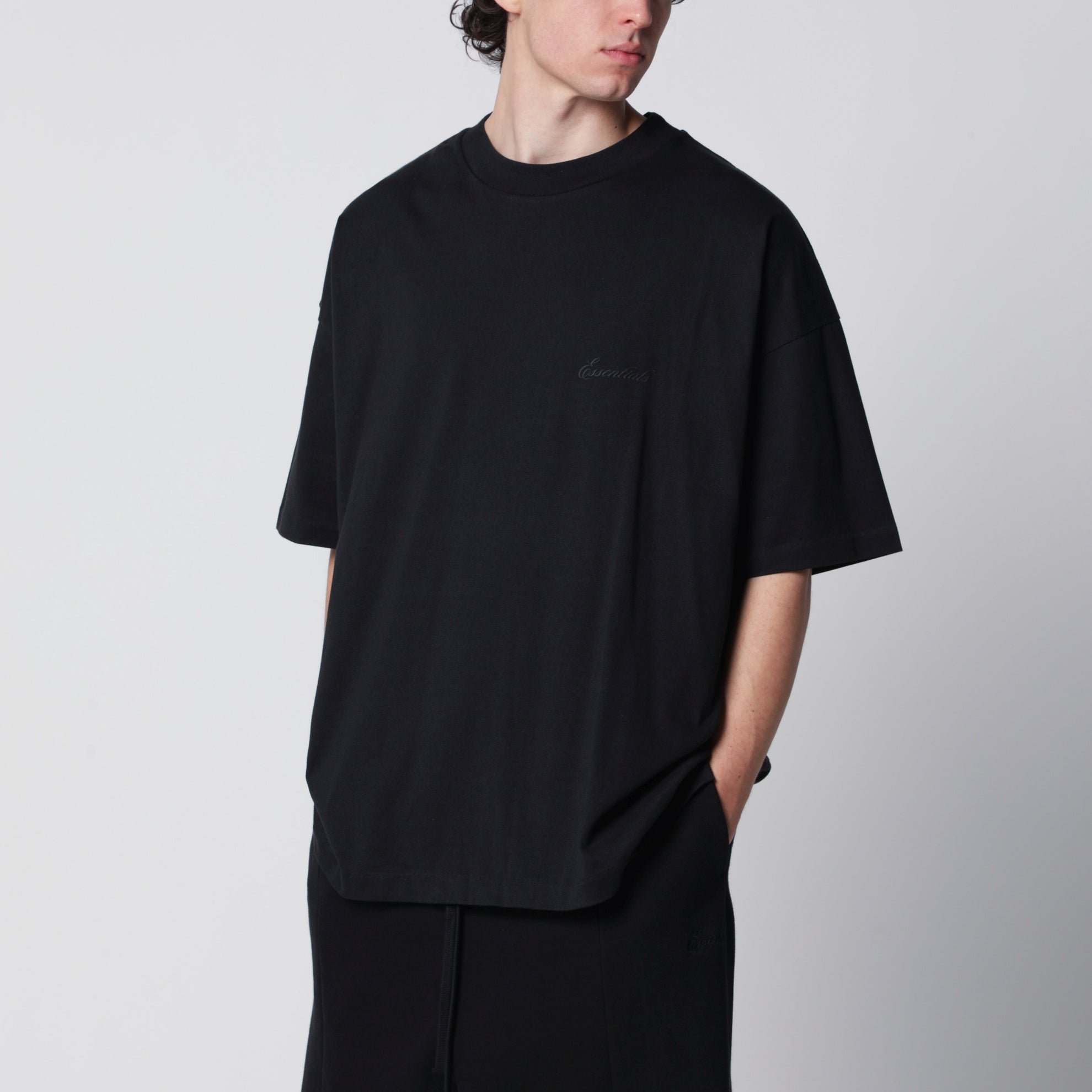 T-shirt Classic en coton noir vintage