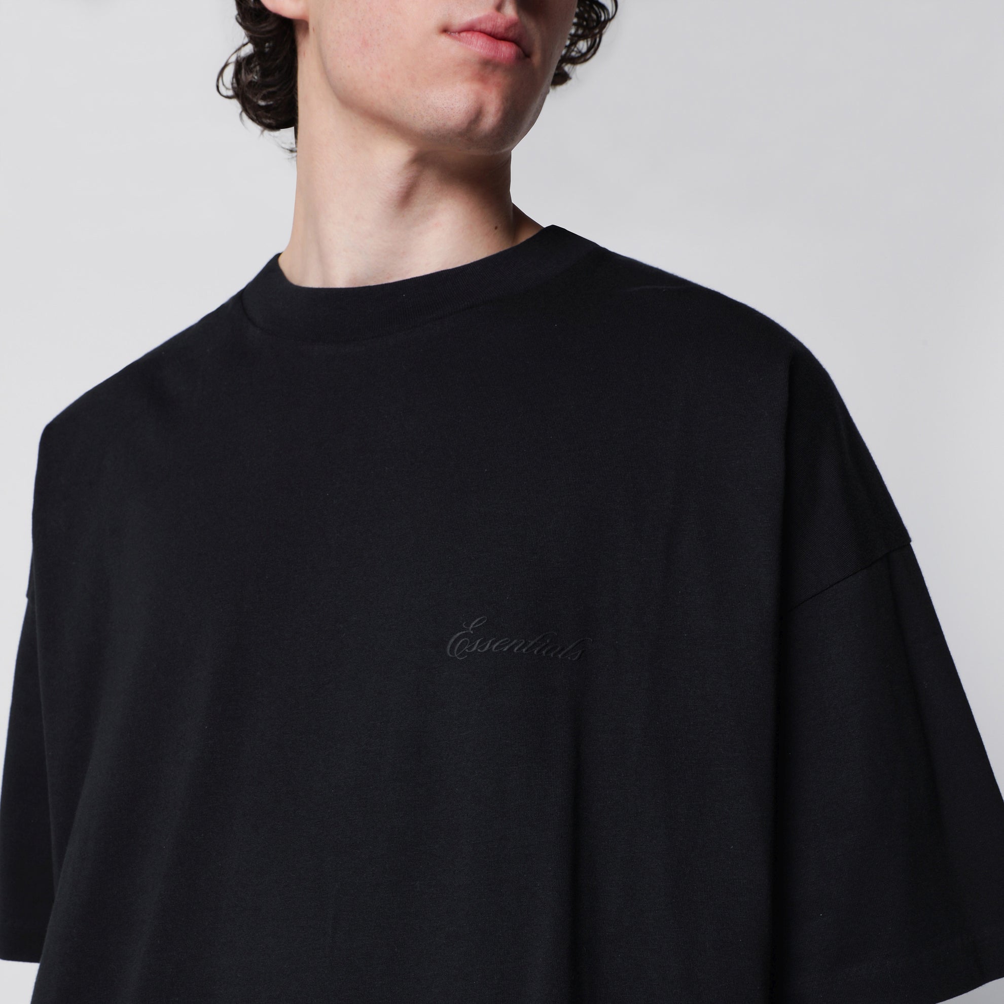 T-shirt Classic en coton noir vintage