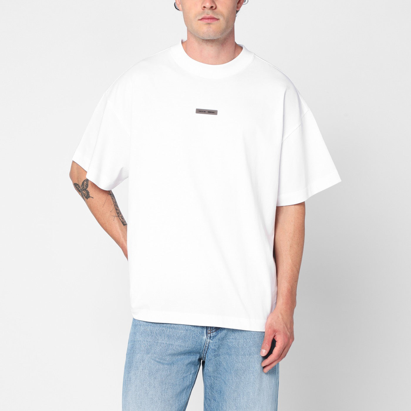 Weißes T-Shirt aus Baumwolle