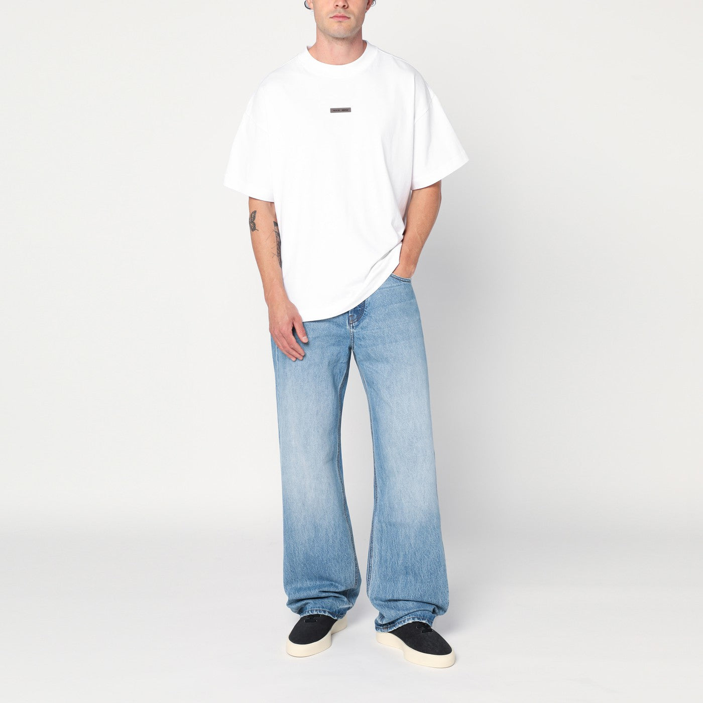 Weißes T-Shirt aus Baumwolle