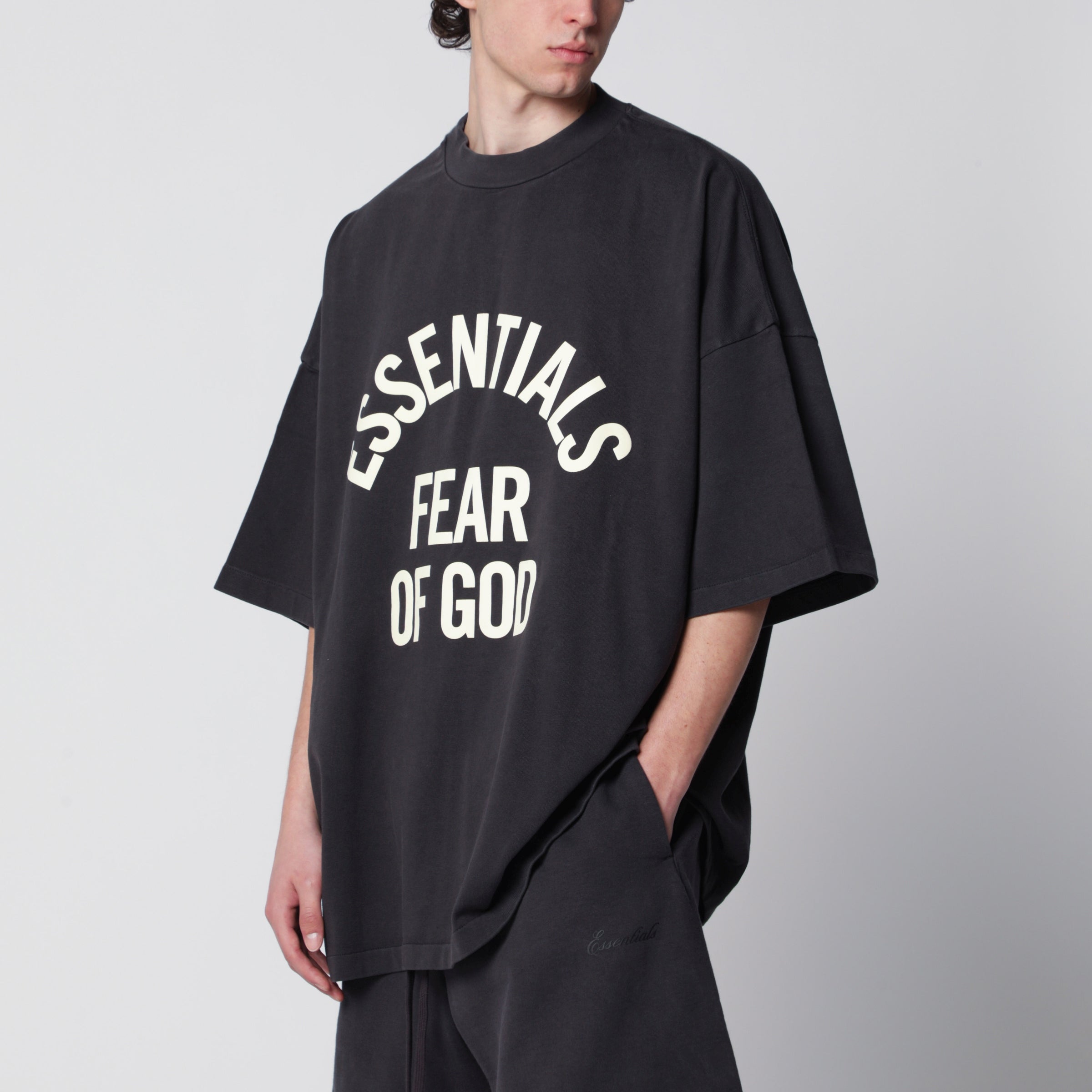 Fear of God Essentials Campus 90s T-shirt in heavy cotton, faded