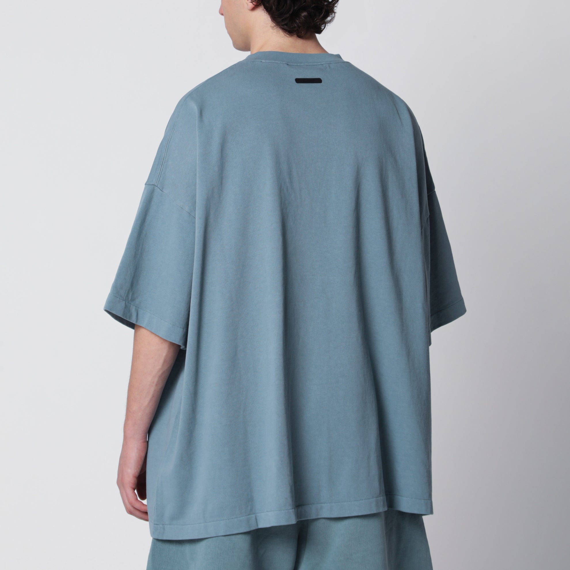 Campus 90s T-Shirt aus Baumwolljersey in verwaschenem Blau