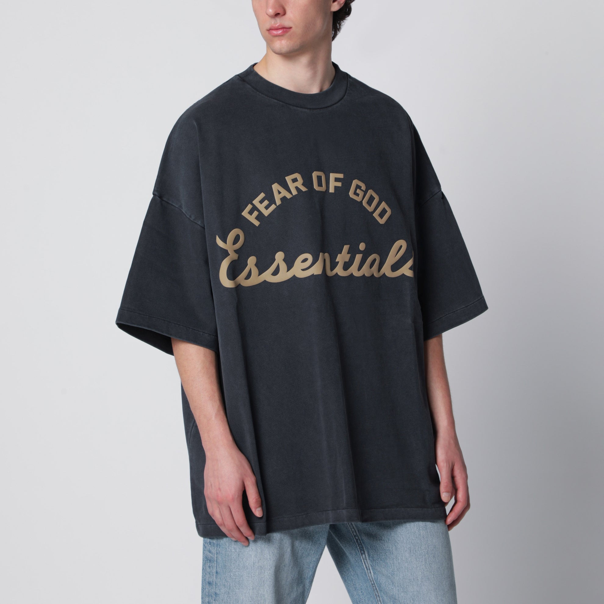 Training 90s grey cotton jersey T-shirt