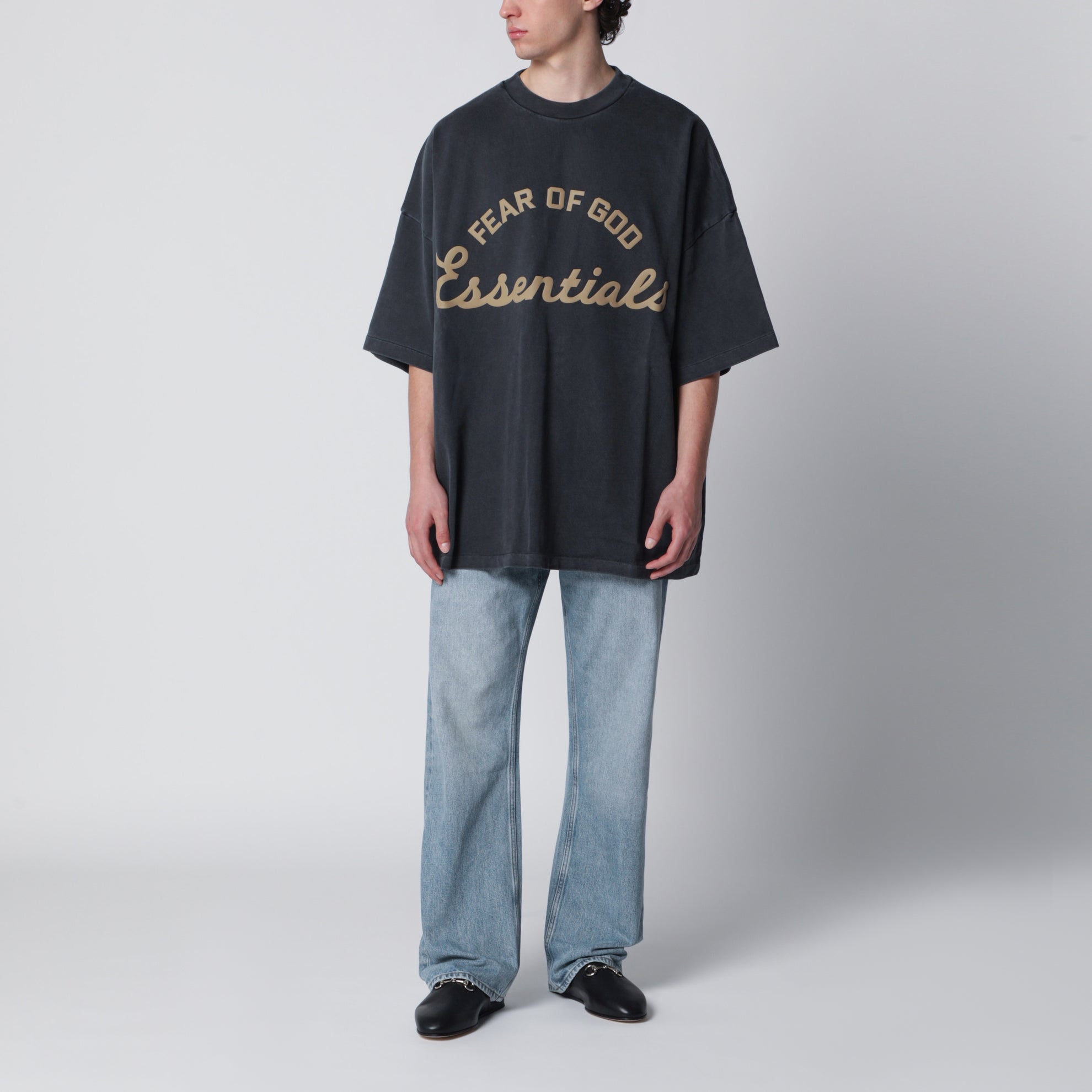 Training 90s grey cotton jersey T-shirt