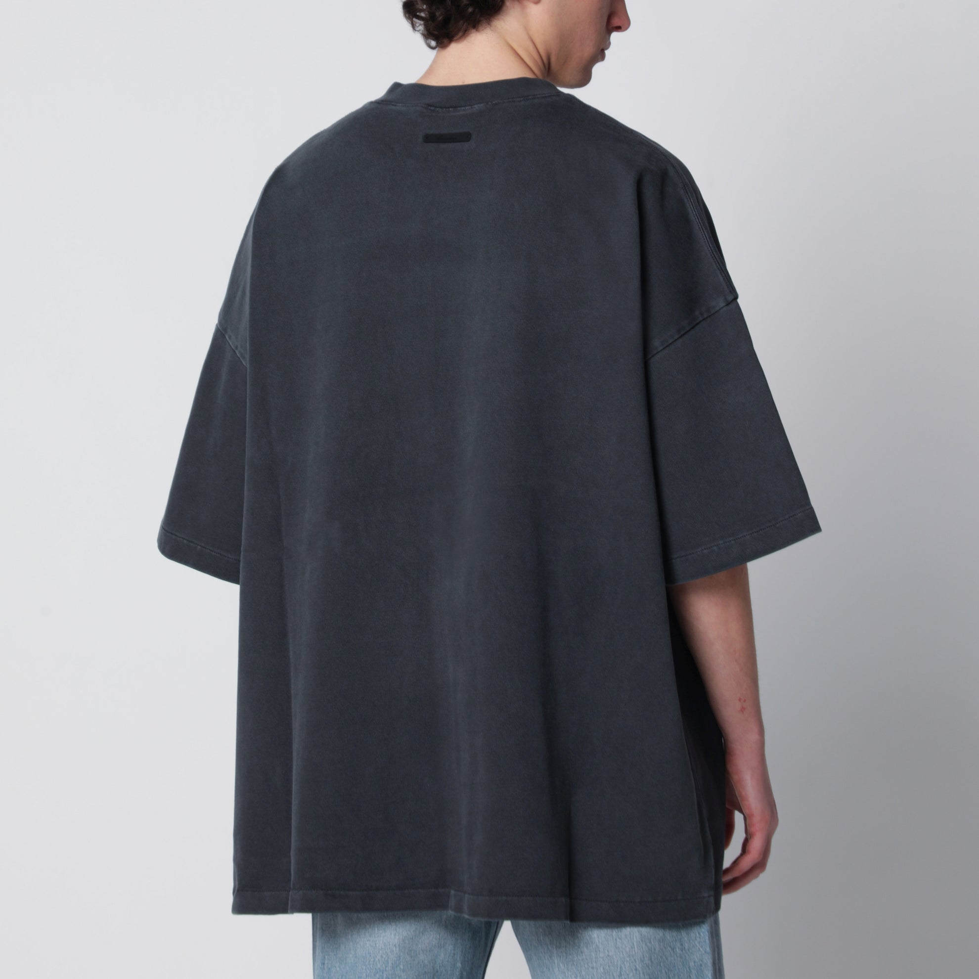 Training 90s grey cotton jersey T-shirt