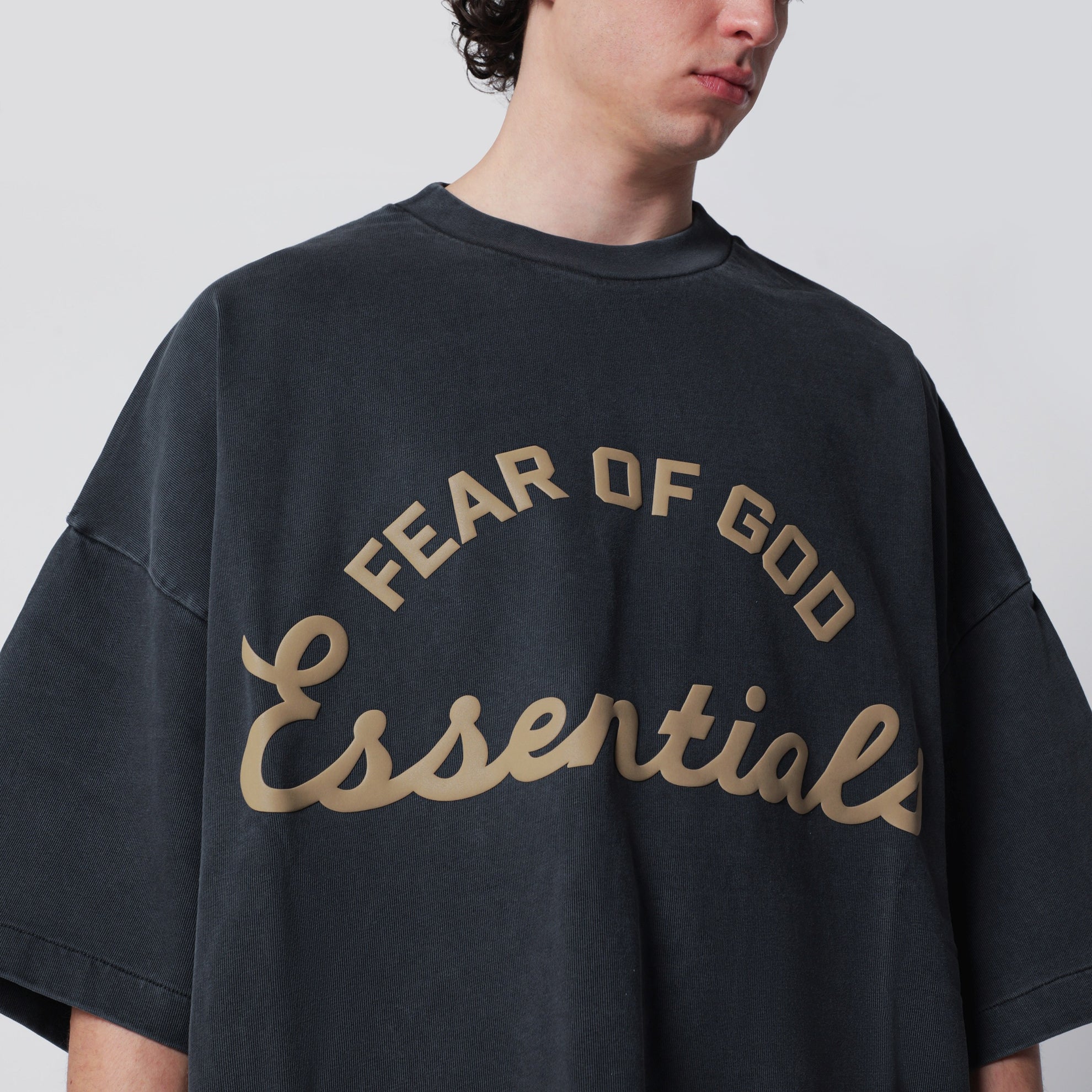 Training 90s grey cotton jersey T-shirt