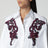 Camicia bianca in cotone con ricamo