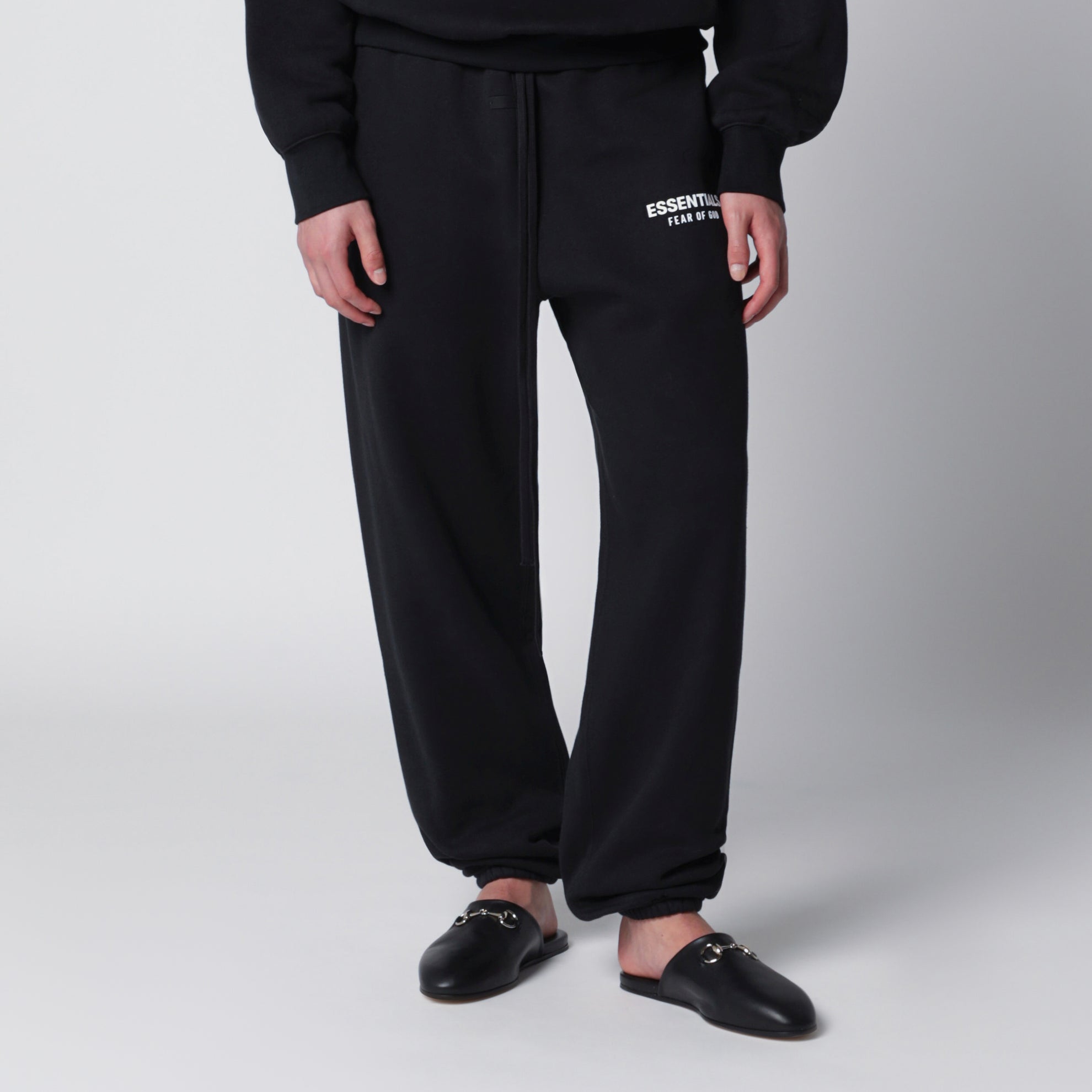 Pantalon de jogging en coton noir