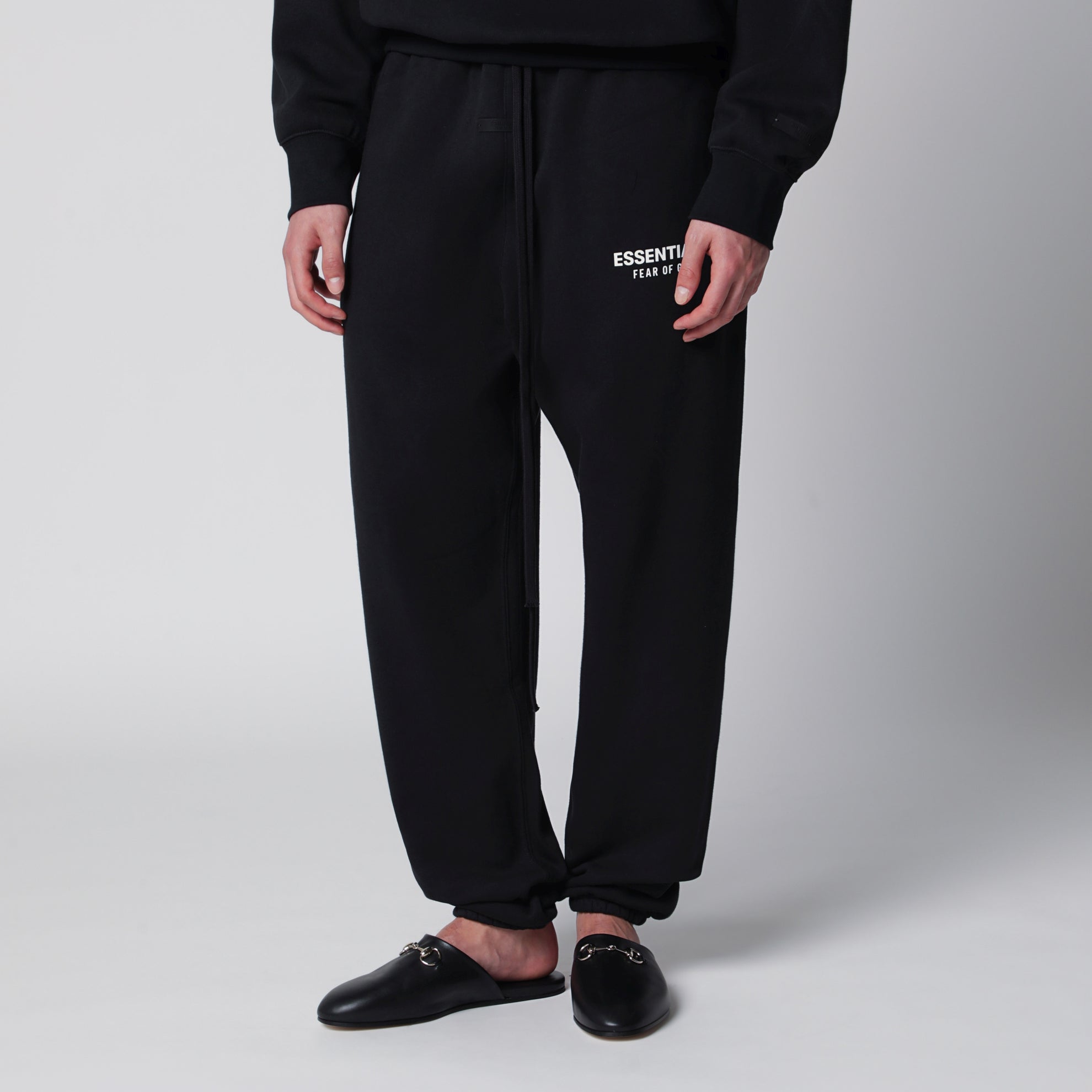 Pantalon de jogging en coton noir