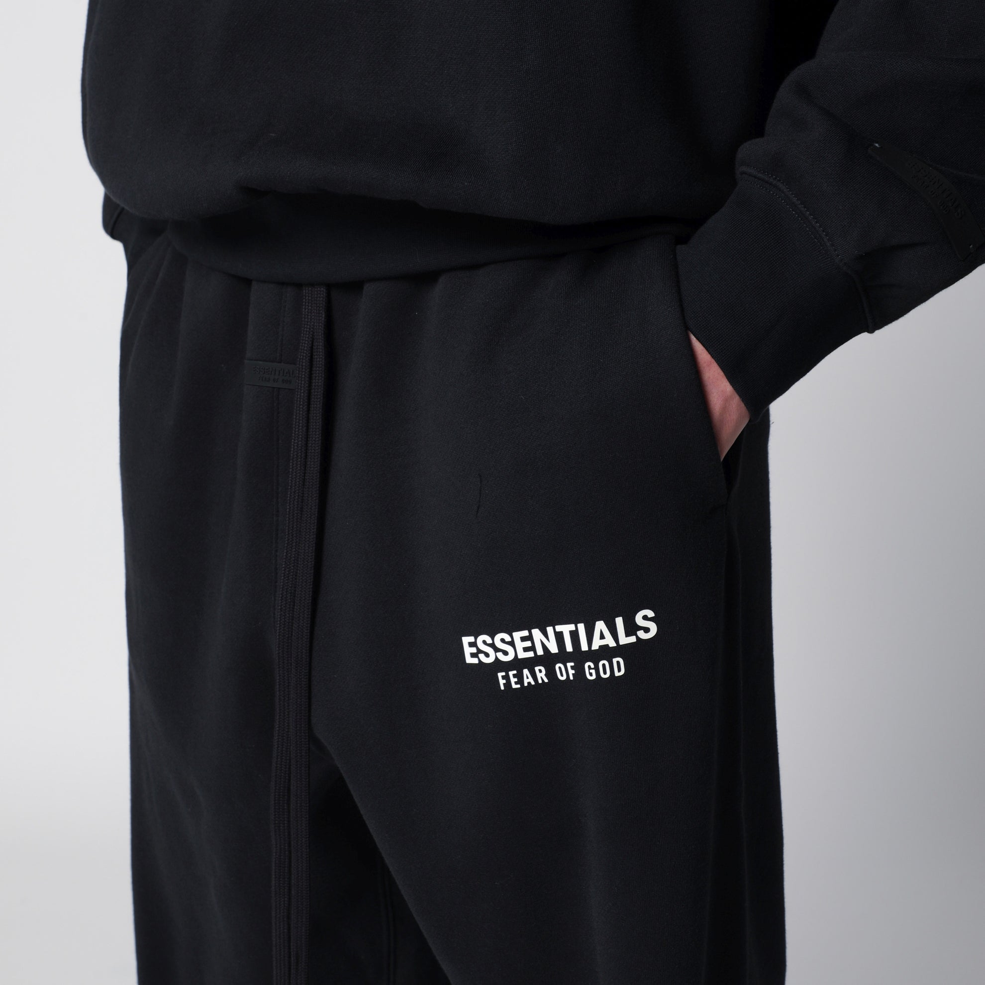 Pantalon de jogging en coton noir