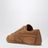 Sneakers marron en cuir et daim