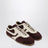 Dark purple/beige suede sneakers