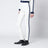 Ivory technical fabric leggings