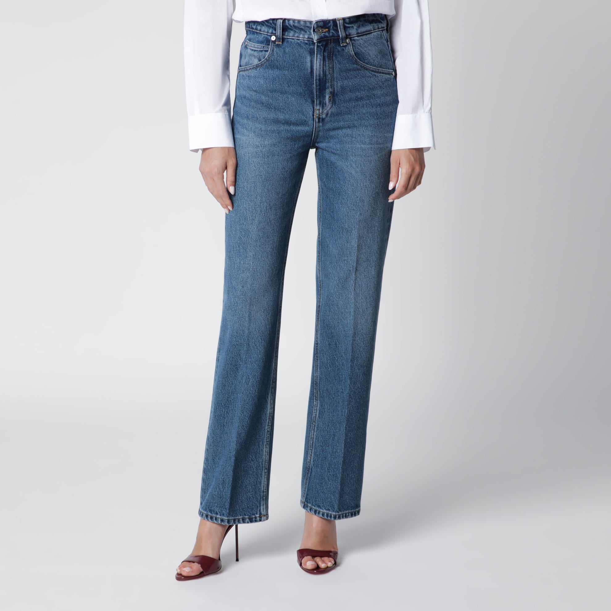 Jeans Julia in cotone blu denim