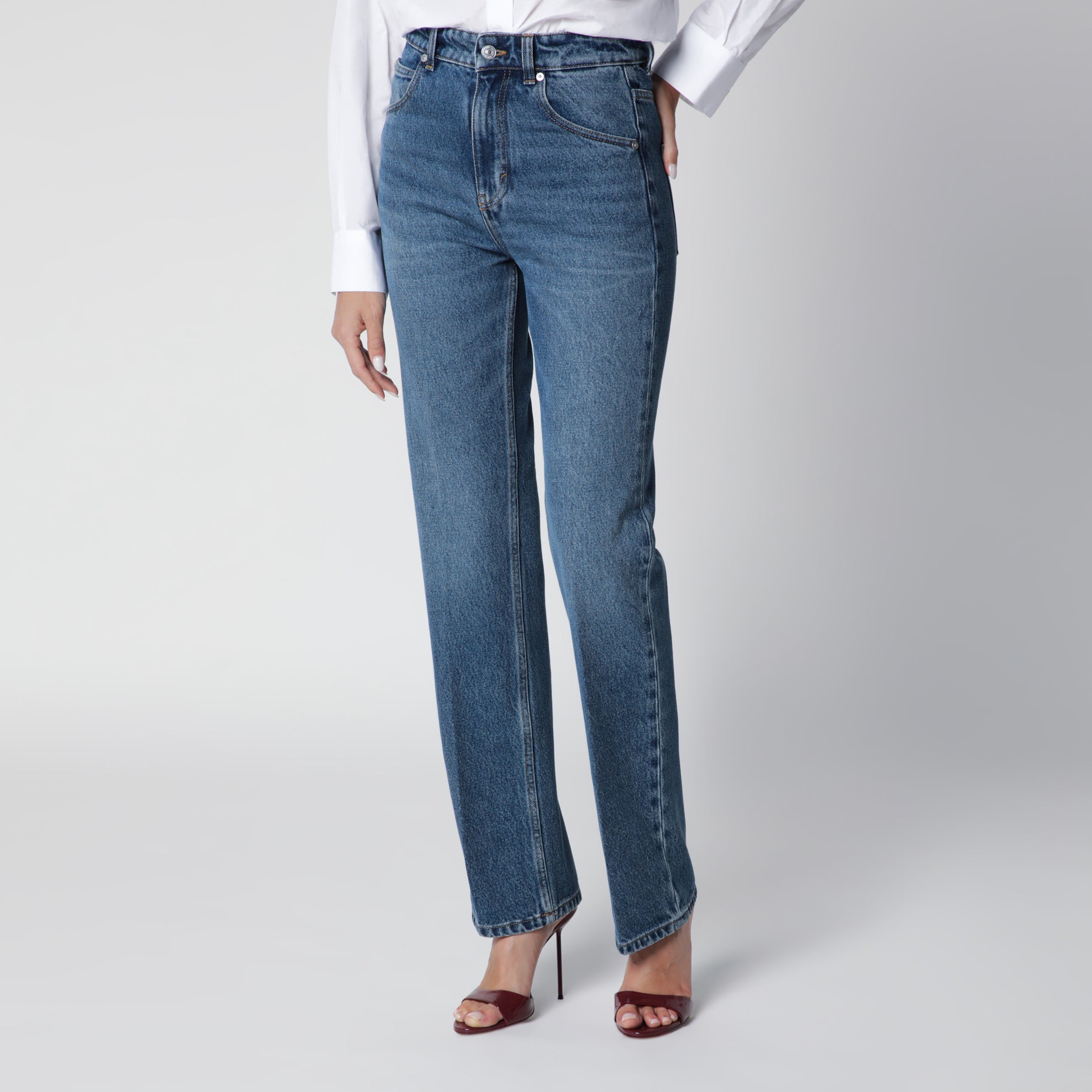 Jeans Julia in cotone blu denim