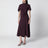 Drapiertes Midikleid in schwarz ribes