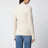 Gerippter Pullover aus beiger Wolle und Kaschmir