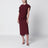 Abito Victoria in cady rosso cinnabar