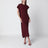 Abito Victoria in cady rosso cinnabar