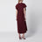 Abito Victoria in cady rosso cinnabar
