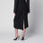 Pressed Midi Skirt in Dark Grey Wool and Mohair
