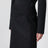Pressed Midi Skirt in Dark Grey Wool and Mohair