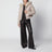 Giacca con zip Bianca reversibile color alabastro