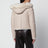 Giacca con zip Bianca reversibile color alabastro