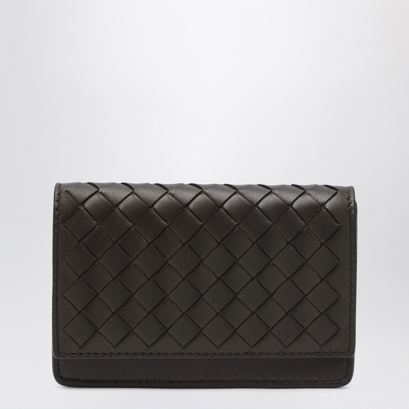 Small Fondente Intrecciato Continental Wallet