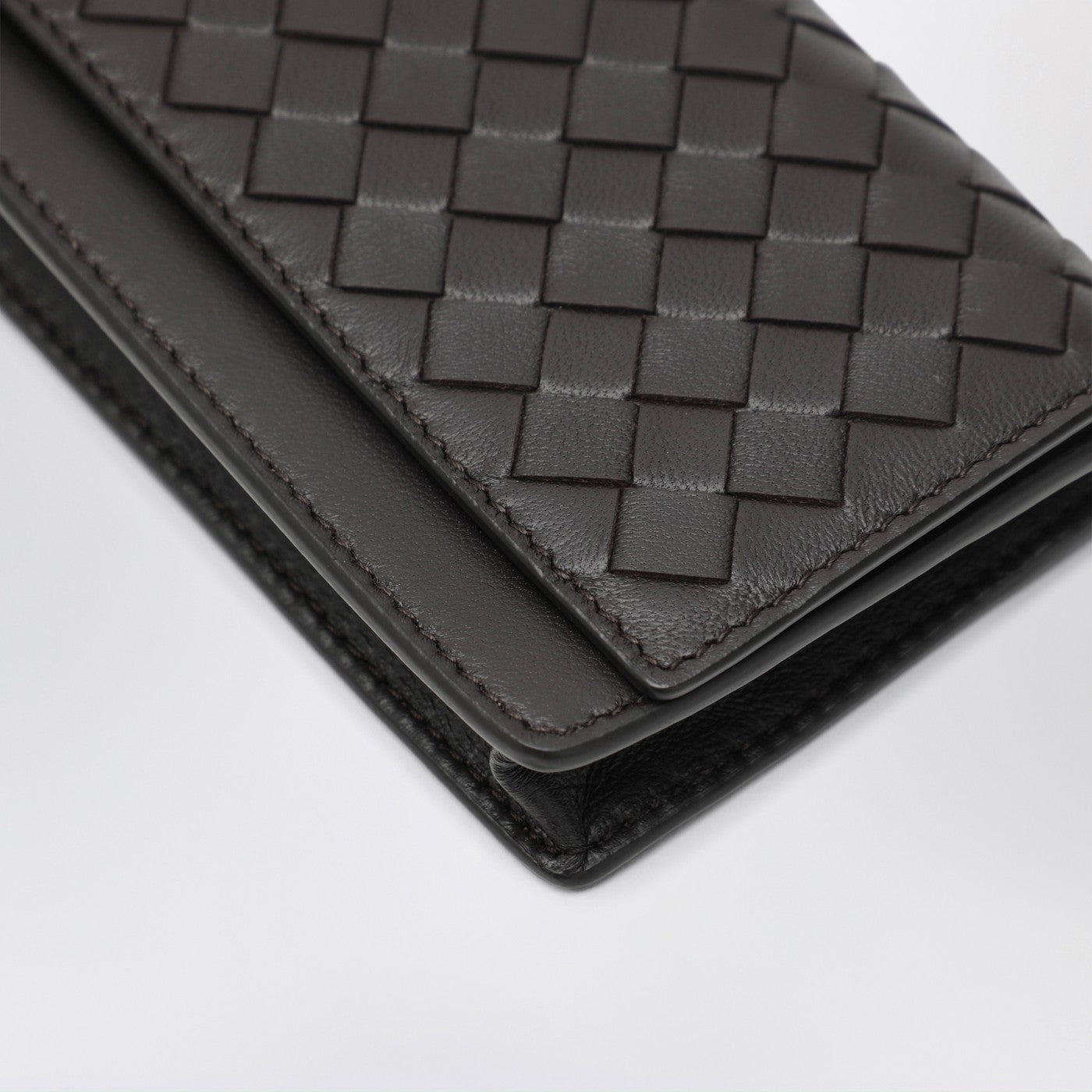 Small Fondente Intrecciato Continental Wallet