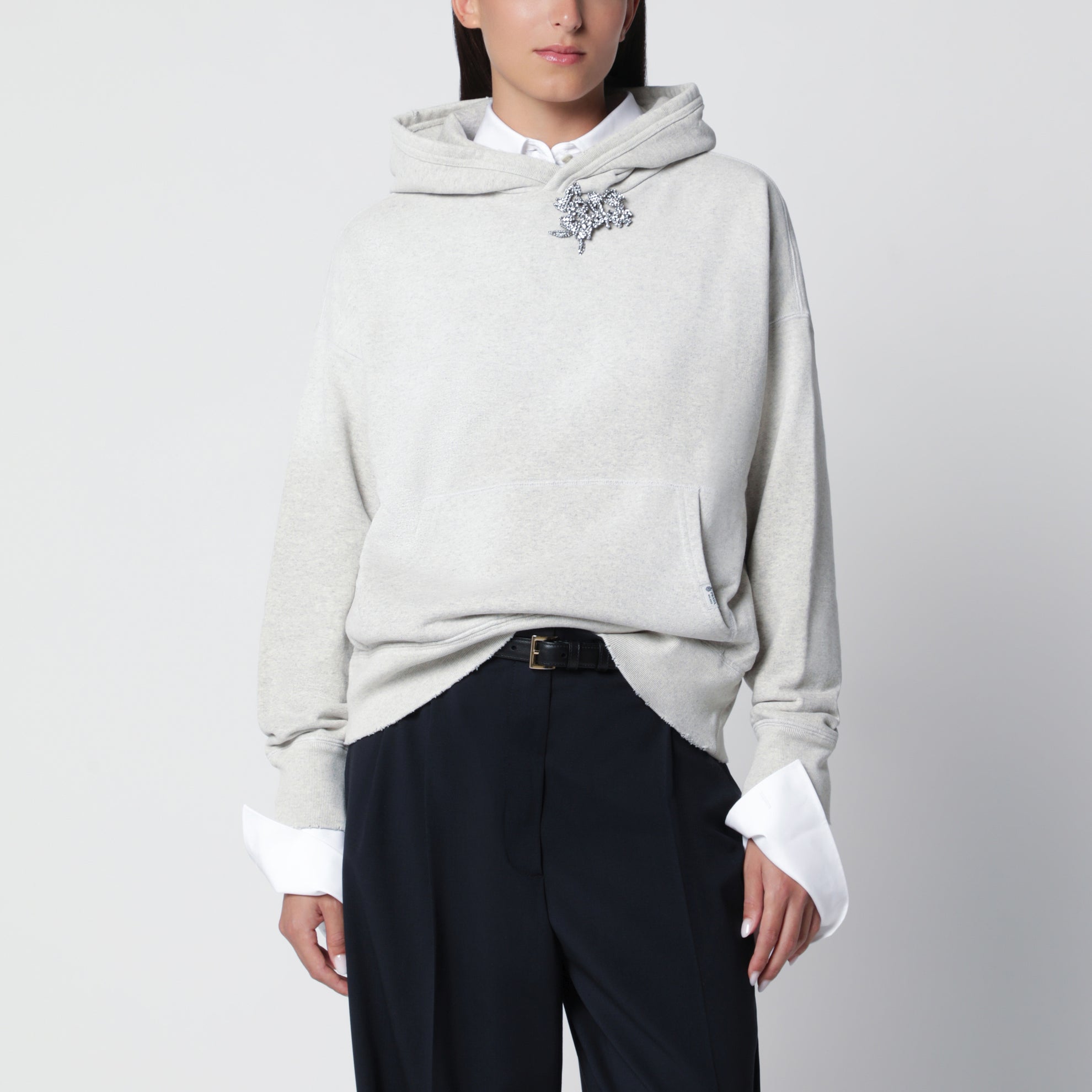 Sweat à capuche Marmo en coton