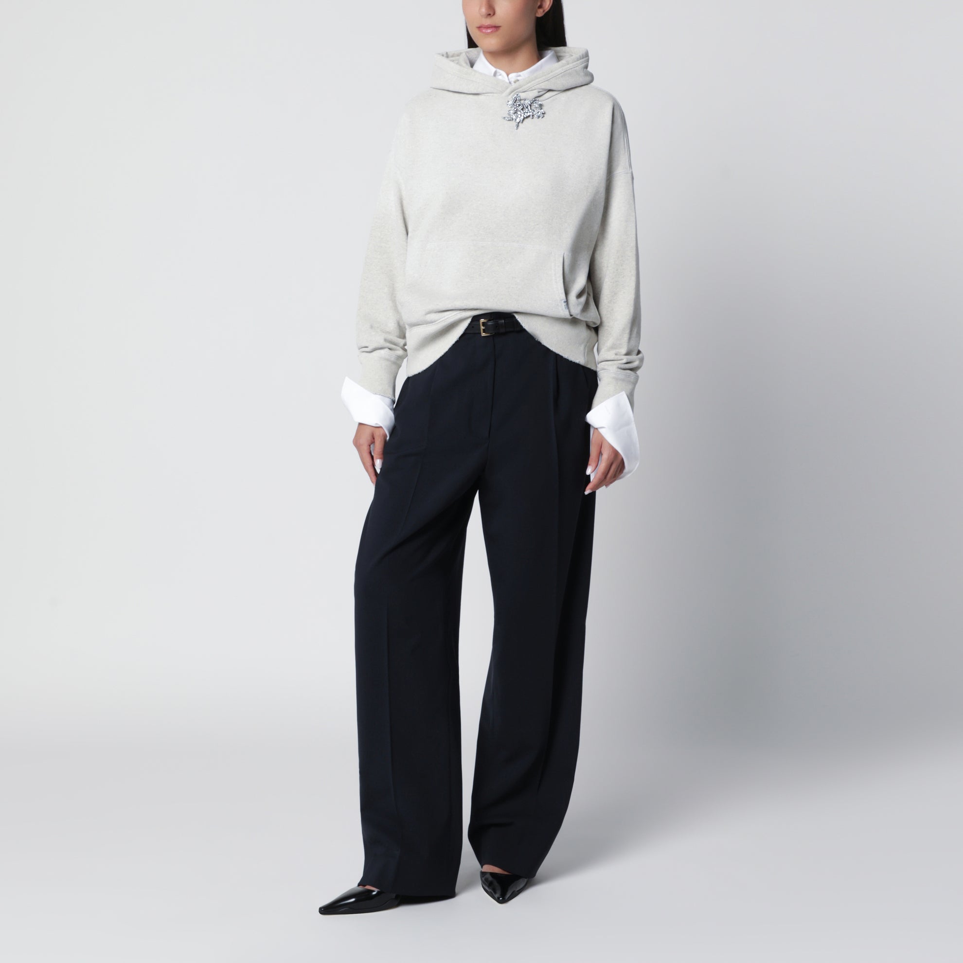 Sweat à capuche Marmo en coton