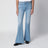 The Doozy flared trousers in light blue denim