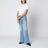 The Doozy flared trousers in light blue denim