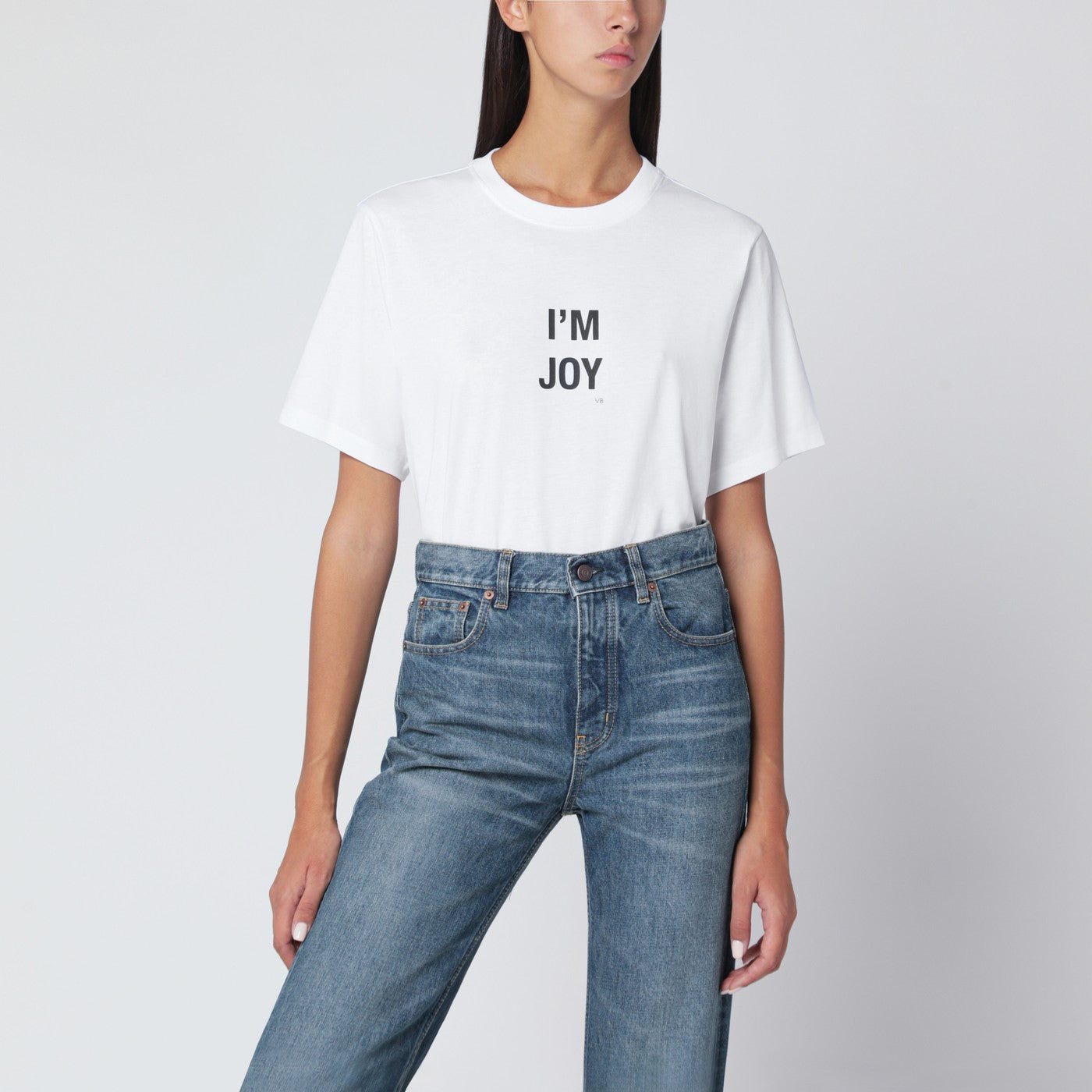 “I’m Joy” T-shirt in white cotton