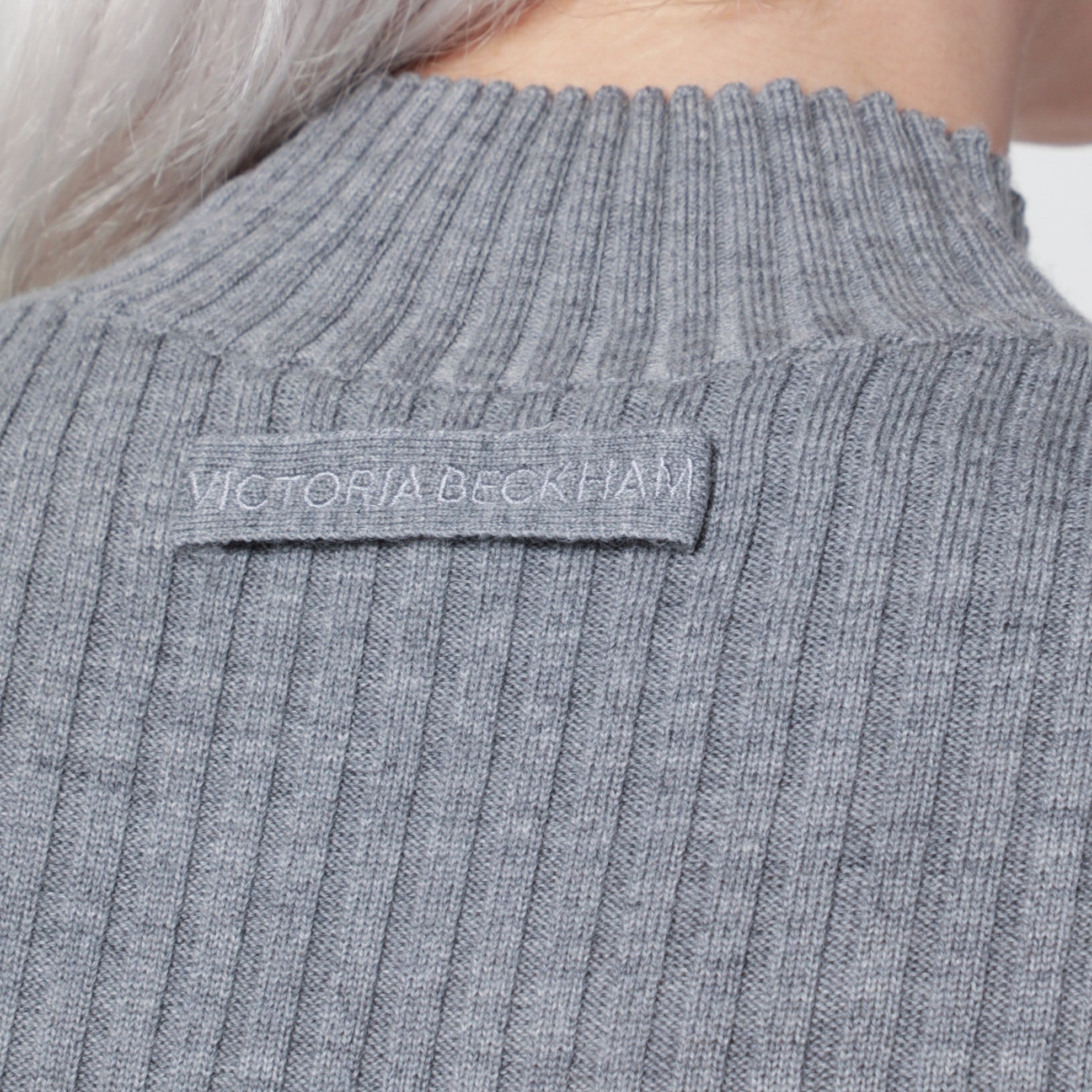 Maglione Georgia grigio in lana merino