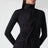 Robe noire asymétrique à col montant