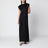 Aria Gown long black satin dress