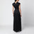 Aria Gown long black satin dress